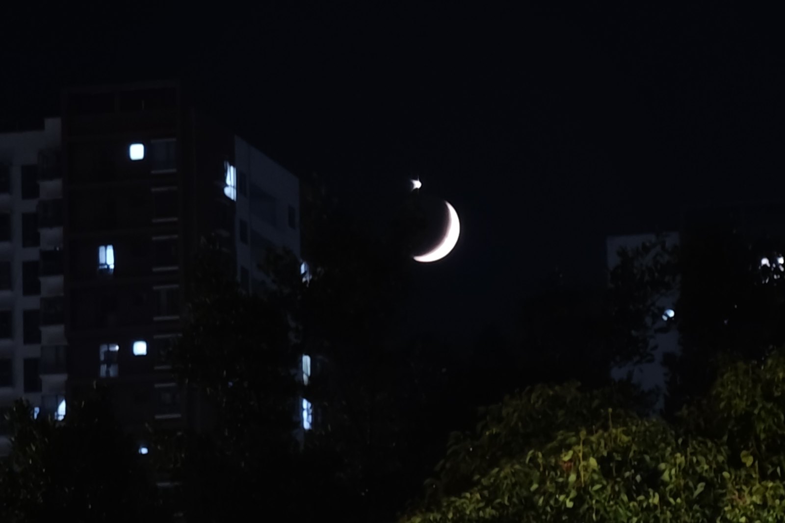 金星伴月